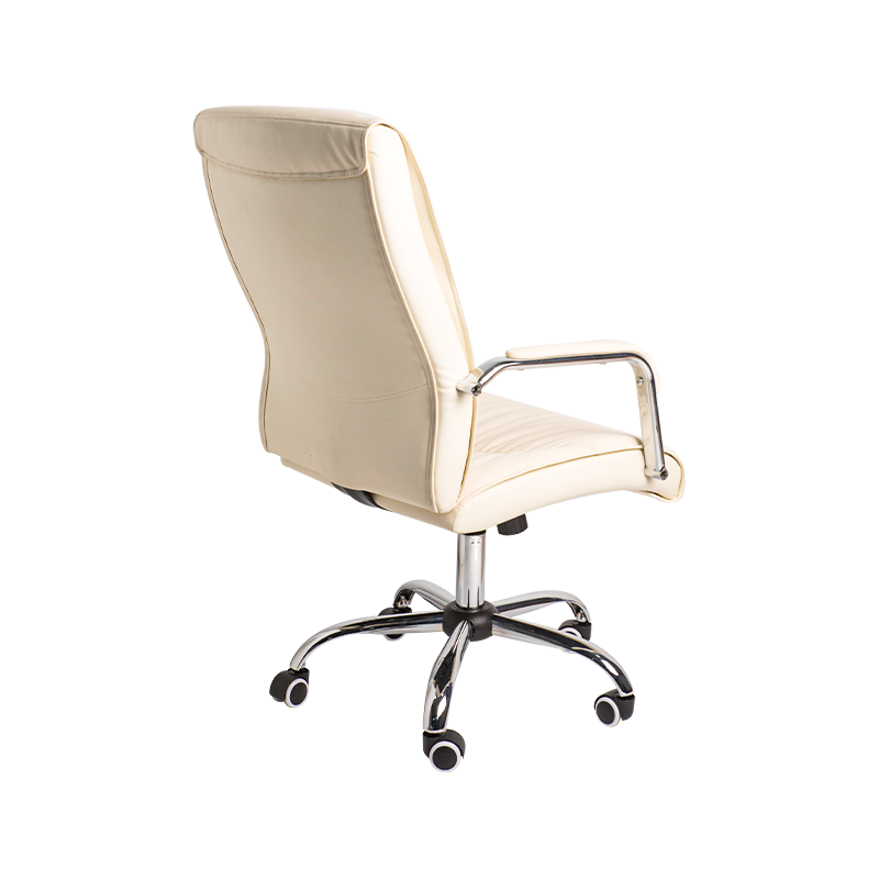 755 Popular design executive PU office chair with chromed fixed armest
