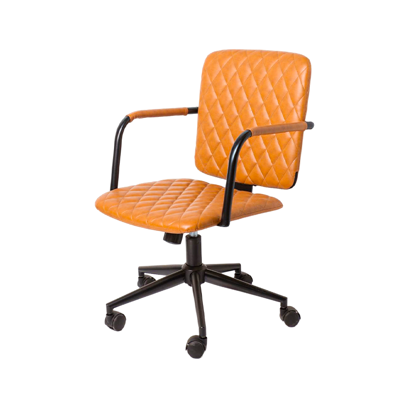 Diamond chair stylish home office chair with painted fixed armrest