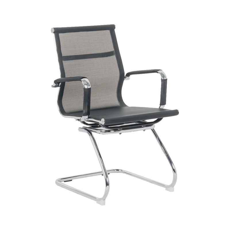 Y-572 Mid back chromed steel frame mesh guest chair