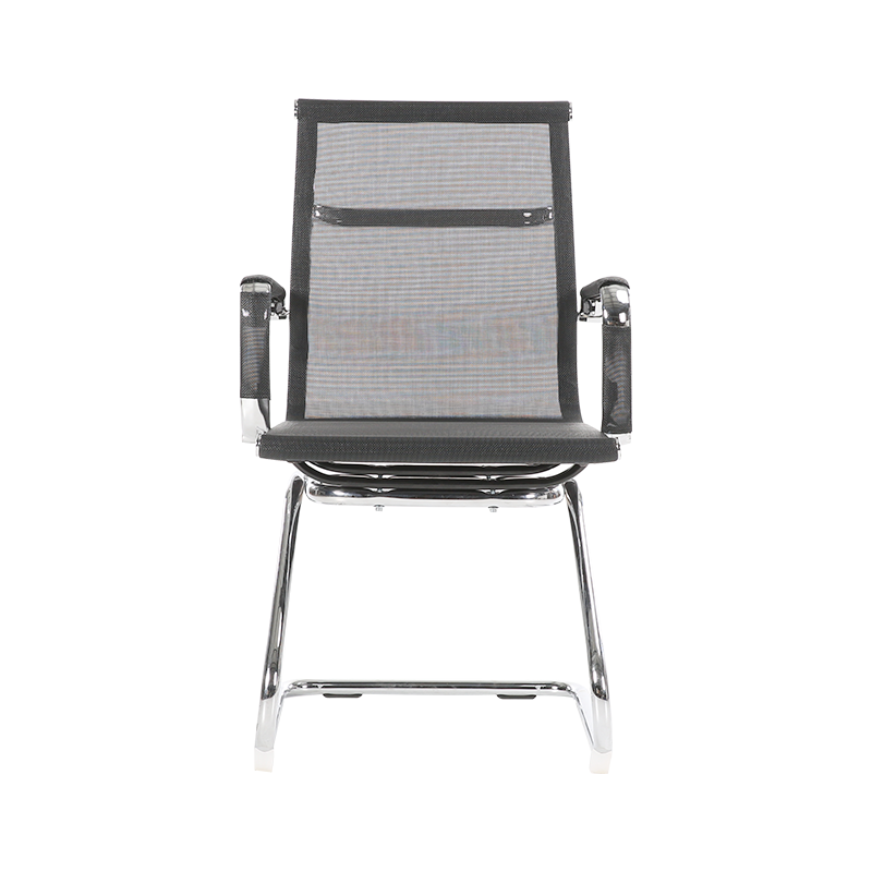 Y-572 Mid back chromed steel frame mesh guest chair